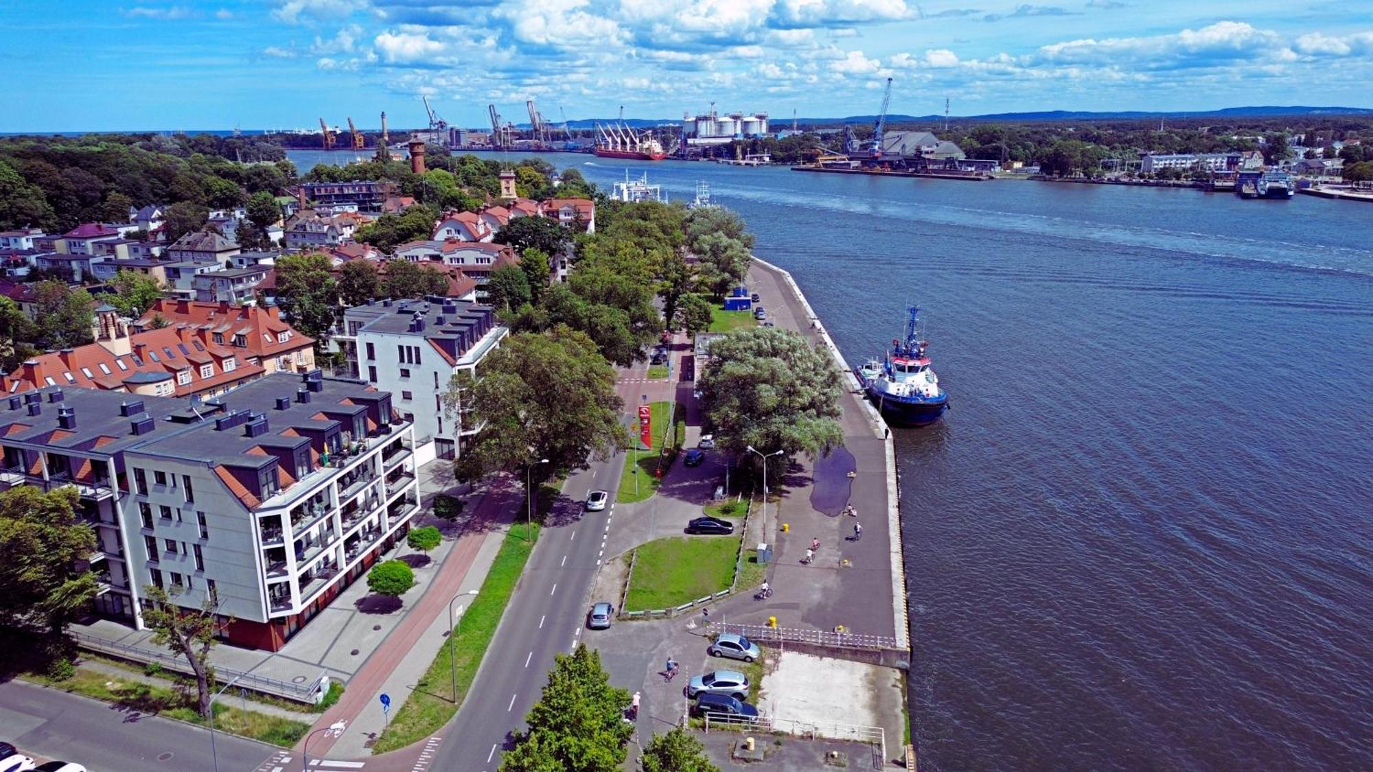 Sunset Apartments - Flotylla. Widok Na Port + Parking. Swinoujscie Ngoại thất bức ảnh